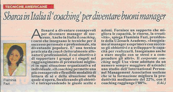 Sbarca in Italia il coaching per diventare buoni manager